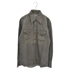 BLUE BLUE (ブルーブルー) Denim Western L/S Shirt デニムウエスタン 長袖シャツ グレーのサムネイル