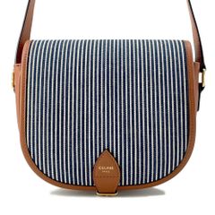 セリーヌ ショルダーバッグ ミディアム フォルコ トリオンフ ストライプ 191502 CELINE バッグ