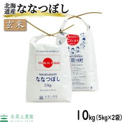 米 お米 米10kg（5kg×2袋） 玄米 ななつぼし 北海道産 令和5年産 古代米お試し袋付き