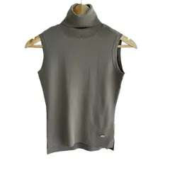 FOXEY フォクシー ベージュ KNIT TOP DENEUVE ノースリーブ
