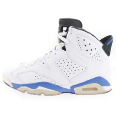 NIKE (ナイキ) AIR JORDAN 6 RETRO SPORT BLUE エア ジョーダン 6 スポーツ ブルー ハイカットスニーカー ホワイト/ブルー US9/27cm 384664-107