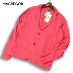 【新品 未使用】 McGREGOR マクレガー 通年★ コットン ニット テーラード カーディガン ジャケット Sz.L メンズ 定価2万