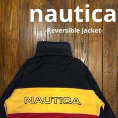 90sノーティカ 刺繍ロゴ ナイロンジャケット L マルチカラー ブルゾン