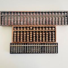 五つ玉そろばん　3個セット　アンティーク