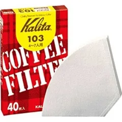 【 新品 未開封 】   カリタ コーヒーフィルター 濾紙 ホワイト ４０枚入 103 未使用 送料無料のサムネイル