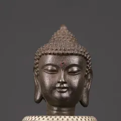 仏教美術 洛宝銘 如来仏頭・如来頭・如来佛頭 置物 高さ49.5cm 仏像・佛像 510ChJzXcxL.jpg_BO30,255,255,