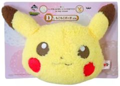 [중고] 가방 (캐릭터) 피카츄 모코모코 파우치 [이치 반 쿠지 I LOVE PIKACHU & I LOVE EIEVUI in my room] D상