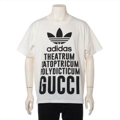 未使用　GUCCI×adidas　22AW　コットンTシャツ　メンズ　S　ホワイト　616036　箱・タグ付