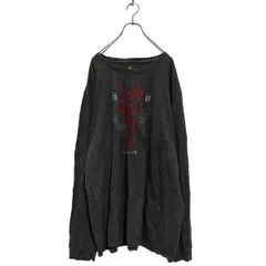 carhartt 長袖 プリントTシャツ 2XL グレー カーハート ビッグサイズ ロンT ロングTシャツ 古着卸 アメリカ仕入 a605-6557