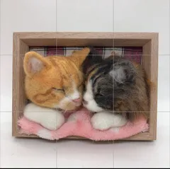 羊毛フェルトの猫 オーダーメイド見本《マグネットケース》