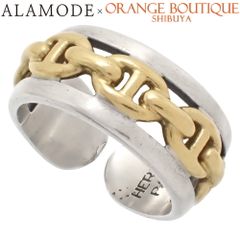 HERMES(エルメス) シェーヌダンクル アンシェネ リング・指輪 アクセサリー ジュエリー シルバー925 Sv K18 イエローゴールド YG シルバー銀 ゴールド金 レディース 11(51)号 40802074869【中古】【アラモード】