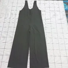 ◇ Θ SLOBE IENA スローブ イエナ シンプル系 ノースリーブ Vネックオールインワン サイズ38 ブラック系 レディース E  【1507280009062】