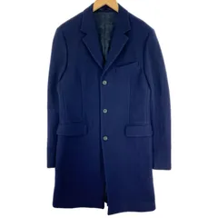 $$ PRADA プラダ ウール チェスター コート RN98339/CA34767 ネイビーのサムネイル