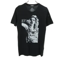 HYSTERIC GLAMOUR ヒステリックグラマー 日本製 コートニーラブ プリント 半袖 Tシャツ S ブラック メンズ 古着