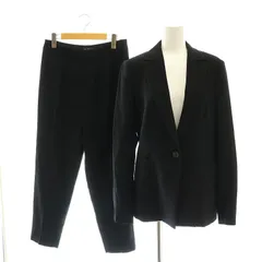 ポールスチュアート PAUL STUART セットアップ ウール テーラードジャケット スラックス パンツ 8 6 黒 /HK ■OSのサムネイル