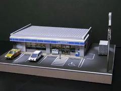 1/64 ペーパークラフトジオラマ ローソン