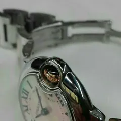 ご購入大歓迎です Cartier カルティエ バロンブルー W6920034ピンクシェル  自動巻き｜本日限定特価｜新品未使用