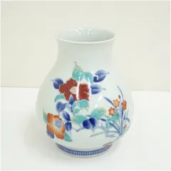 有田焼　今泉今右衛門造　錦花絵花瓶 花器 おしゃれ かわいい アンティーク フラワーベース 華道 華道具 茶道具 茶道 生花 花入れ