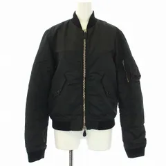 マークジェイコブス MARC JACOBS MA-1 ジャケット ブルゾン ジップアップ アウター S 黒 ブラック /TK ■MAのサムネイル