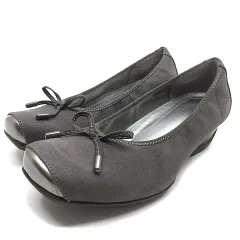 【極美品】fitfit 撥水 バレエ パンプス 黒 コンフォート 23.5 ✨極美品✨フィットフィット 撥水 バレエ パンプス 黒 23.5cm
