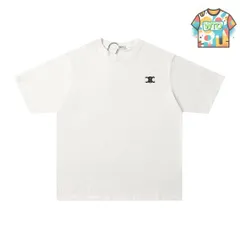 【今日特価】Celine 24SS 胸前スワローズ LOGO Tee
