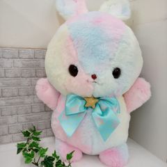 ラビット★ビッグぬいぐるみ★レインボーカラー