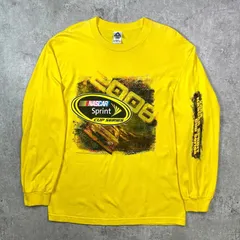 00年代 NASCAR ナスカー レーシングプリント ロングTシャツ メンズL 