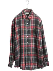 【お得なクーポン配布中!】 80s USA製 エルエルビーン チェック ライト フランネル シャツ メンズ L / 古着 ヴィンテージ LLBEAN 長袖シャツ ネルシャツ マルチカラー