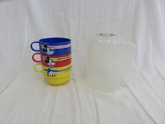 カラフルミッキーマウスの収納コップ　3個　ノベルティ　DAI-ICHI LIFE　中古品