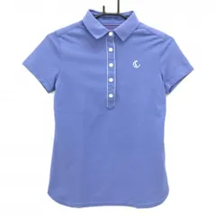 ★値下げ★キャロウェイ 半袖ポロシャツ パープルブルー ロゴラインストーン レディース S ゴルフウェア Callaway