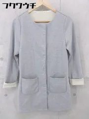 ◇ PATTERN fiona パターンフィオナ 薄手 ノーカラー ジャケット サイズM グレー レディース 【中古】 【1102160007475】のサムネイル