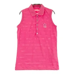 サイズ：XS RLX ラルフローレン  ノースリーブポロ ボーダー柄 ピンク系 [240101317509]# ゴルフウェア レディース ストスト