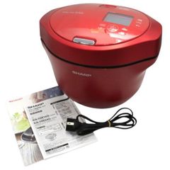 中古 シャープ ヘルシオ ホットクック KN-HW24G 2〜6人用 2.4L容量 kn-hw24g-r レッド【可(C)】のサムネイル