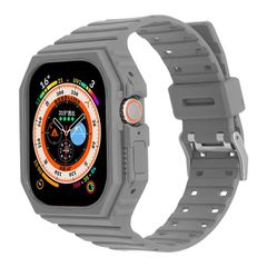 【特価商品】DIFORATE コンパチブル Apple Watch Ultra バンド 一体型ベルト クリスタル TPU素材 コンパチブル iWatch ベルト 耐衝撃 保護ケース コンパチブル アップルウォッチ バンド iWatch Series Ultra