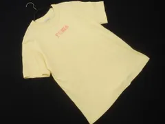 PUMA プーマ バックプリント Tシャツ sizeS/黄 ■◆ メンズ