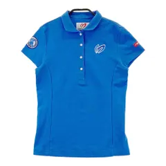 サイズ：1 MASTER BUNNY EDITION マスターバニーエディション  半袖ポロシャツ  ブルー系 [240101363588]# ゴルフウェア レディース ストスト