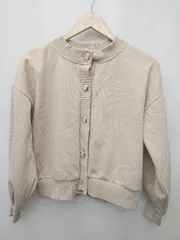 ◇ ⊇ MAJESTIC LEGON マジェスティックレゴン 裏起毛 長袖 カーディガン サイズM ブラウン レディース P  【1409090034787】