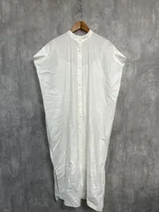 BEAUTY & YOUTH ビューティ&ユース ユナイテッドアローズ インナー付き ノースリーブ コットン マキシ シャツ ワンピース 白 ■◆ レディース