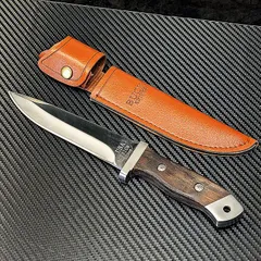 アウトドアナイフ フルタング シースナイフ キャンプ 登山 BBQ 万能 肉切り包丁 切れ味抜群 シース付 災害時 防災グッズ サバイバルナイフ ブッシュクラフト 渓流釣り ソロキャンプ グランピング クッキングナイフ  かっこいい シンプル ストレートナイフ