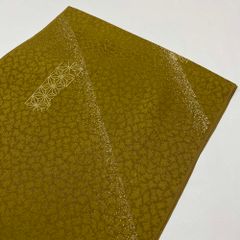 帯揚げ　帯揚　新品 辛子色 鶯茶色 小紋 紬 訪問着 振袖 普段着用 礼装用　正絹　絹100％ 和装小物 2255