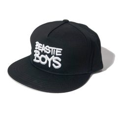 BEASTIE BOYS キャップ 帽子 正規品 Check Your Head Logo ブラック ラップ ヒップホップ