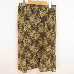 #a レリアン Leilian スカート マーメイド 11 茶系 花柄 920104 k01