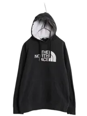 【お得なクーポン配布中!】 ノースフェイス プリント スウェット フード パーカー メンズ L The North Face プルオーバー 裏起毛 トレーナー アウトドア ツートン 黒