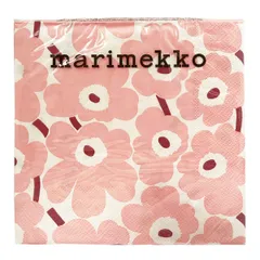 マリメッコ marimekko ペーパーナプキン 紙ナプキン ランチサイズ ihr 20枚 552759 ミニ ウニッコ MINI UNIKKO rose ホワイト+ライトピンク系 北欧