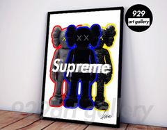 KAWS  type☆A1オマージュアートインテリアポスター#160カウズ KAWS type☆A4額装済オマージュアートインテリアポスター.#160