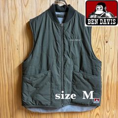 【古着】BENDAVIS(ベンデイビス)リバーシブルベスト M カーキ/グレー フリース 美品 大人気