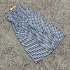 ☆niko and...☆ニコアンド♪ワイドパンツ♪ストライプ♪パープル(L)
