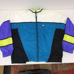 L　NIKE ナイキ　ウインドブーレカー　シャカシャカ　マルチカラー　輸入　古着