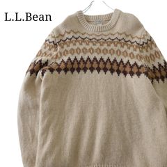 【00s】L.L.Bean エルエルビーン ノルディックセーター ウール 古着