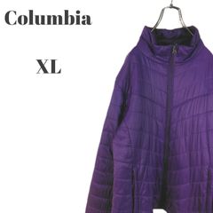 Columbia コロンビア アウタージャケット スリーブロゴ 刺繍 パープル系 単色 レディース XLサイズ